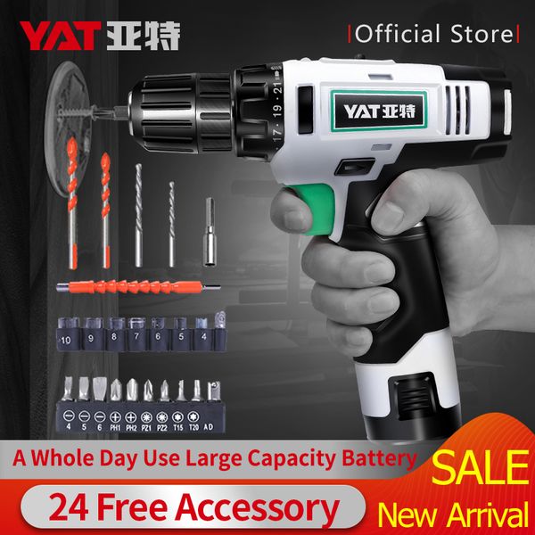 yat electric screwdriver 16v lithium battery cordless drill 2 speed electric drill impact power driver 3/8-inch
yat electric screwdriver 16v lithium battery cordless drill 2 speed electric drill impact power driver 3/8-inch