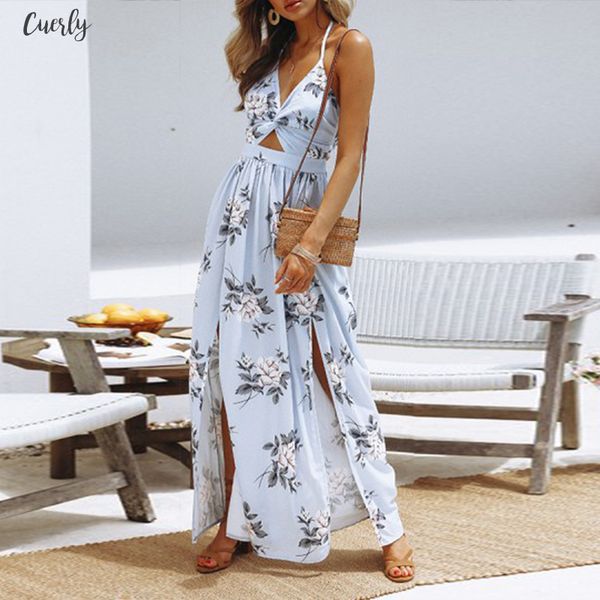 womens summer boho maxi long dress evening party beach dresses sundress floral halter dress summer 2020, Black;gray
womens summer boho maxi long dress evening party beach dresses sundress floral halter dress summer 2020, Black;gray