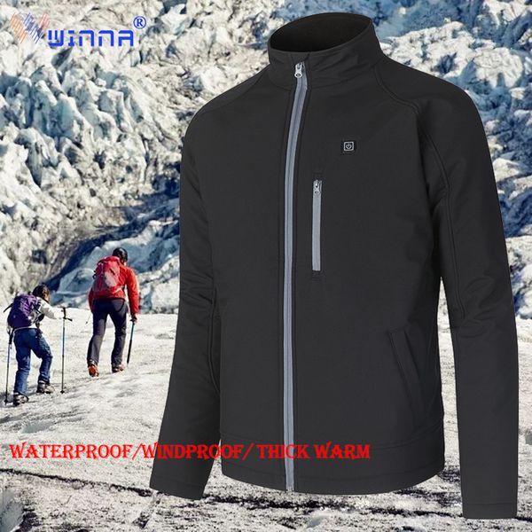 usb electric heated jackets winter keep warm heating hiking jackets windproof thermal sports coat for ski riding camping hunting, Blue;black
usb electric heated jackets winter keep warm heating hiking jackets windproof thermal sports coat for ski riding camping hunting, Blue;black