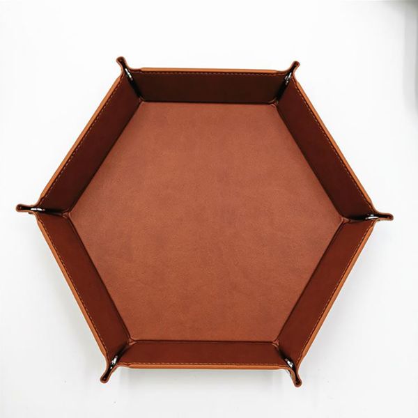 hexagon tray folded pu leather dice game tray portable durable multifunctional large space makeup storage tray box board game
hexagon tray folded pu leather dice game tray portable durable multifunctional large space makeup storage tray box board game