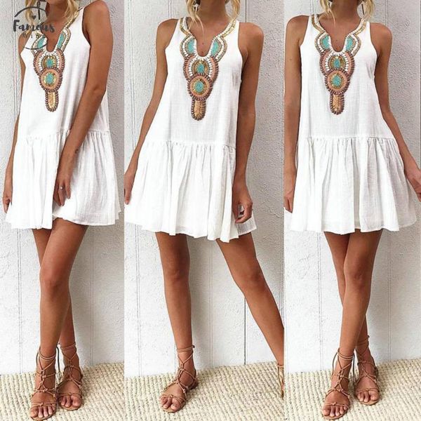 dress new girl fashion summer print dress evening party beach sleeveless mini dress women ap24, Black;gray
dress new girl fashion summer print dress evening party beach sleeveless mini dress women ap24, Black;gray