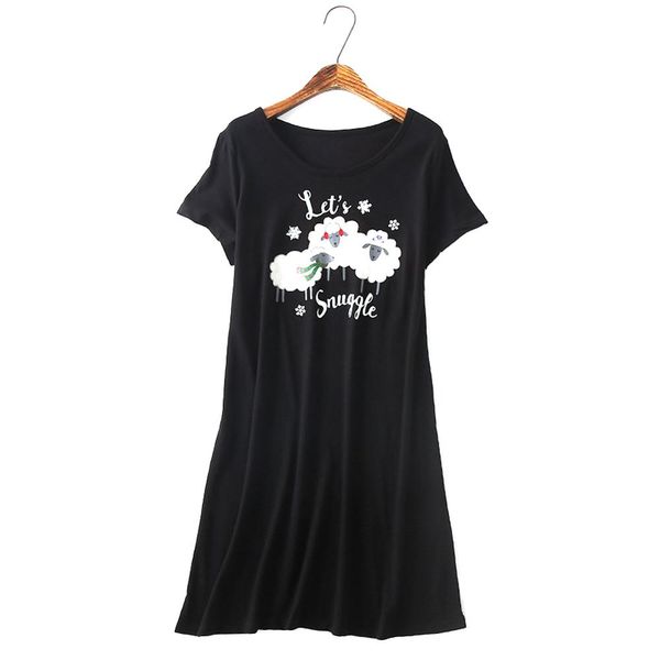 2019 fashion summer sleepshirts women cute cotton nightdress cartoon sleepwear casual nightwear sleepshirts home clothing, Black;red
2019 fashion summer sleepshirts women cute cotton nightdress cartoon sleepwear casual nightwear sleepshirts home clothing, Black;red