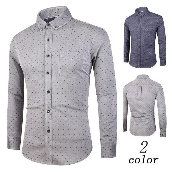 fashion men's shirt new washed polka dot print korean slim casual long sleeve shirt men s62, White;black
fashion men's shirt new washed polka dot print korean slim casual long sleeve shirt men s62, White;black