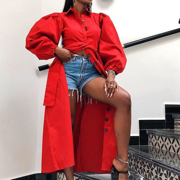 autumn full sleeve casual long coat turn down collar button sashes bandage women red fashion trench plus size coat clothes, Tan;black
autumn full sleeve casual long coat turn down collar button sashes bandage women red fashion trench plus size coat clothes, Tan;black