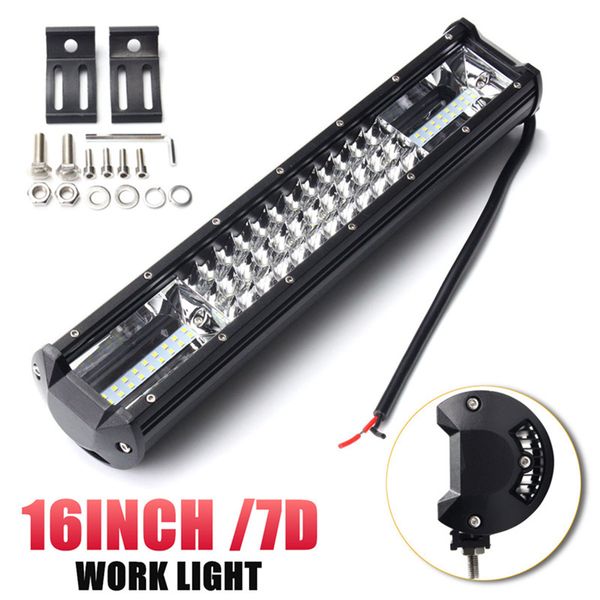 16 inch 432w waterproof tri-row 7d led work light bar spot flood combo offroad suv truck auto accessories
16 inch 432w waterproof tri-row 7d led work light bar spot flood combo offroad suv truck auto accessories