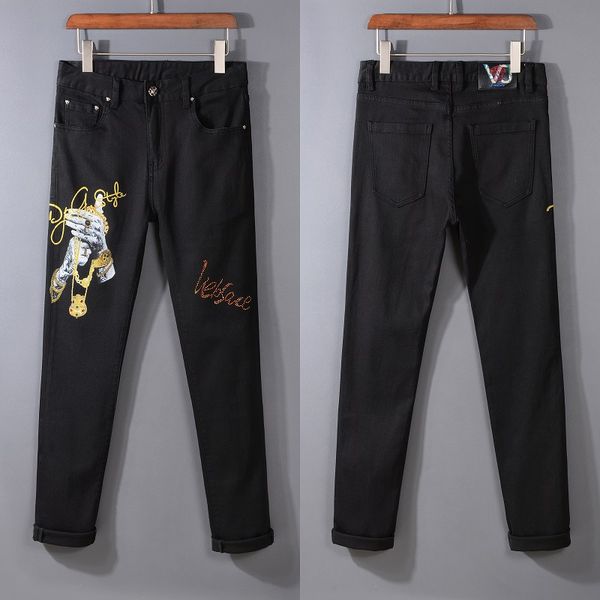 2020 vintage style high-quality men's jeans famous brand make old motorcycle men s luxury designer denim jeans men pants, Blue
2020 vintage style high-quality men's jeans famous brand make old motorcycle men s luxury designer denim jeans men pants, Blue