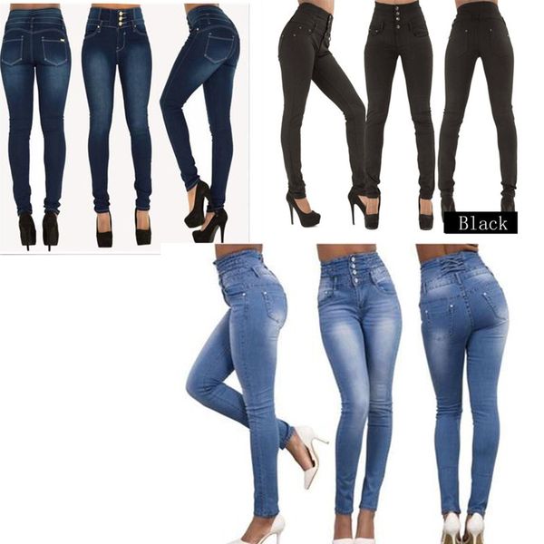 new 2019 ladies high waist slim multi-color large size s-3xl small feet jeans women's clothing, Blue
new 2019 ladies high waist slim multi-color large size s-3xl small feet jeans women's clothing, Blue