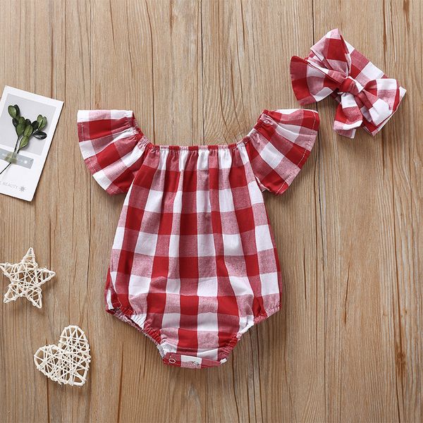 toddler baby girls summer lovely bodysuits headband ruffles short sleeve off shoulder red plaid cotton jumpsuits, Blue
toddler baby girls summer lovely bodysuits headband ruffles short sleeve off shoulder red plaid cotton jumpsuits, Blue