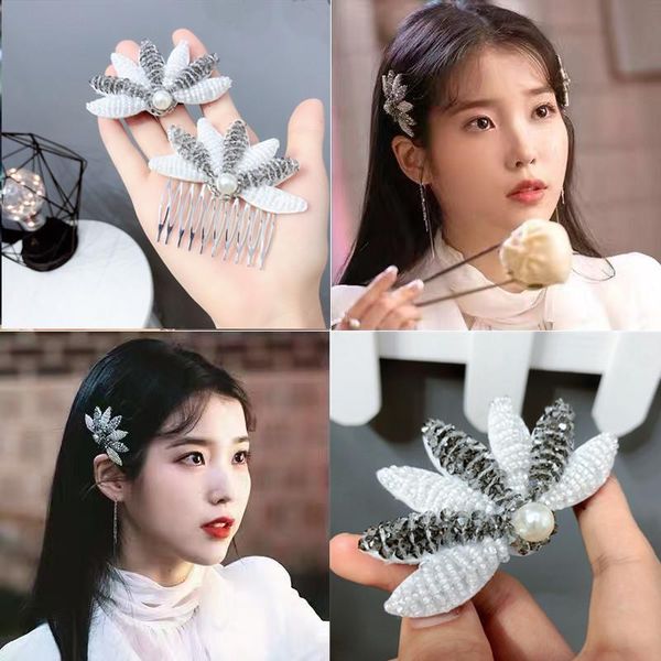 tv play l deluna iu the same female girl korean sweet fashion hair pin clips hairpin pearl cosplay prop pudoe, Black
tv play l deluna iu the same female girl korean sweet fashion hair pin clips hairpin pearl cosplay prop pudoe, Black