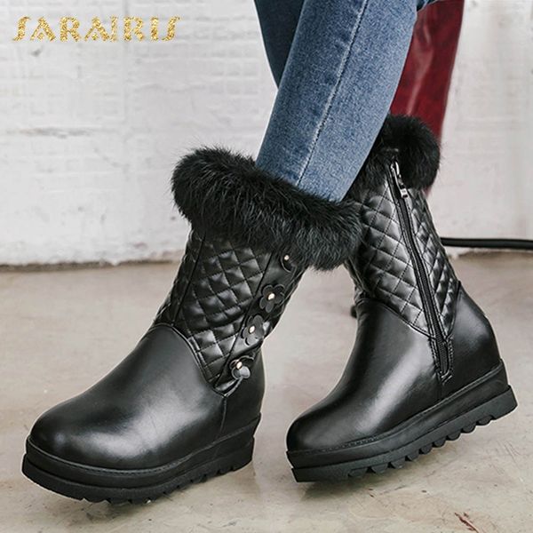 sarairis 2019 big size 33-43 new arrivals zip up ankle boots woman shoes platform add fur warm winter boots women shoes woman, Black
sarairis 2019 big size 33-43 new arrivals zip up ankle boots woman shoes platform add fur warm winter boots women shoes woman, Black