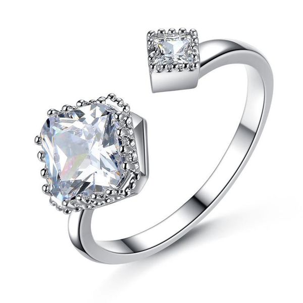 korean version simple two-head square diamond ring popular color double zircon ring personality adjustable zircon ring, Slivery;golden
korean version simple two-head square diamond ring popular color double zircon ring personality adjustable zircon ring, Slivery;golden