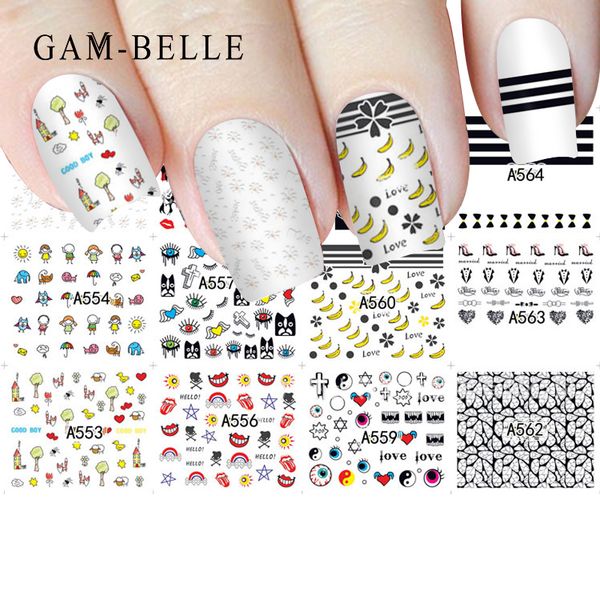 gam-belle 12pcs mixed designs nail sticker beauty water transfer decal watermark nail art decoration for manicure watermark, Black
gam-belle 12pcs mixed designs nail sticker beauty water transfer decal watermark nail art decoration for manicure watermark, Black
