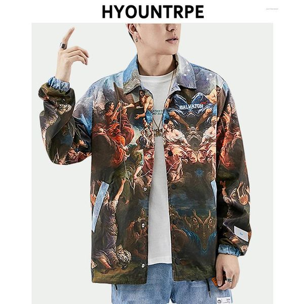 mens vintage hip printed single coats fashion button turn long collar hop clothing loose down sleeve male jackets new streetwear vpmhb, Black
mens vintage hip printed single coats fashion button turn long collar hop clothing loose down sleeve male jackets new streetwear vpmhb, Black