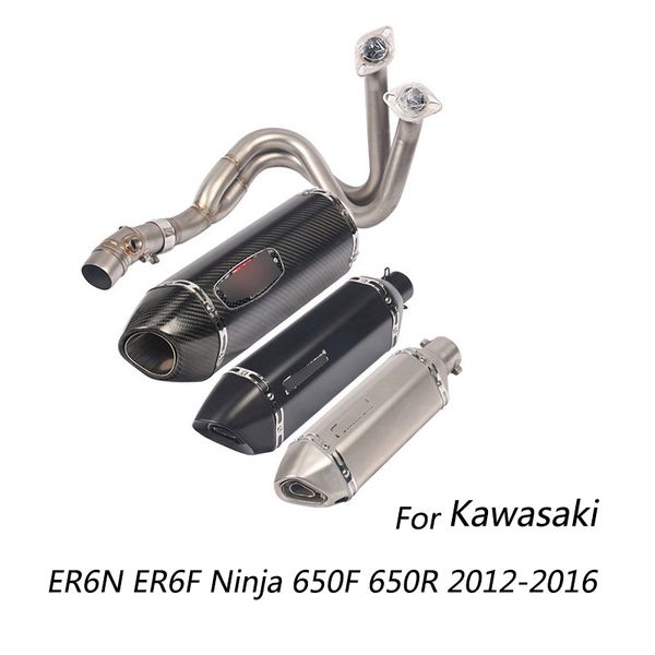 for 2012-2016 er6n er6f exhaust system motorcycle header mid link pipe slip on 51 mm escape ninja 650f ninja 650r
for 2012-2016 er6n er6f exhaust system motorcycle header mid link pipe slip on 51 mm escape ninja 650f ninja 650r