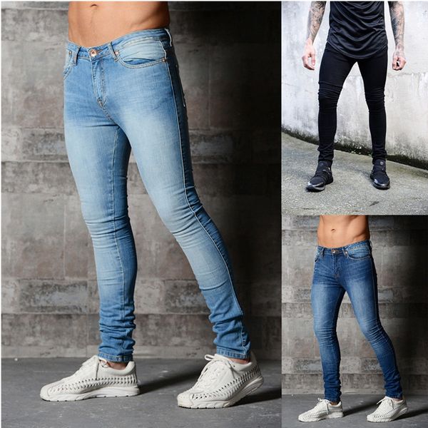 shuyanly men's jeans solid color 2019 new fashion tight casual design streetwear, Blue
shuyanly men's jeans solid color 2019 new fashion tight casual design streetwear, Blue