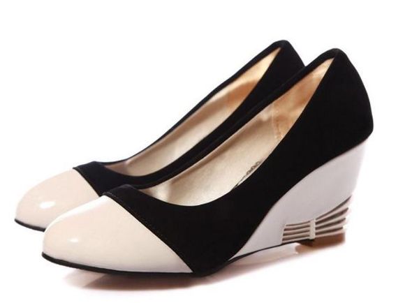 2018 fashion women's shoes in spring and autumn with new style slope heel blue patchwork@98632, Black
2018 fashion women's shoes in spring and autumn with new style slope heel blue patchwork@98632, Black