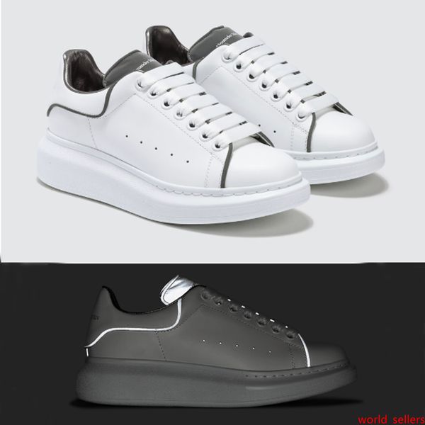 luxury designer shoes white sneakers platform shoes genuine leather trainers reflective white trainers for men women flat casual shoes
luxury designer shoes white sneakers platform shoes genuine leather trainers reflective white trainers for men women flat casual shoes