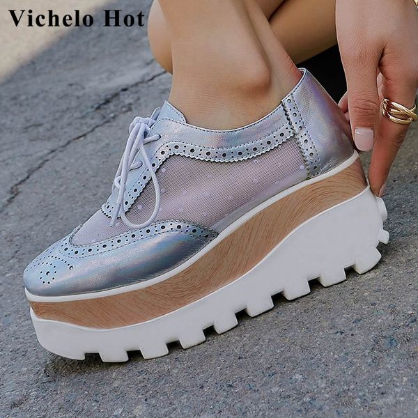 vichelo genuine leather leisure shoes square toe high heels thick bottom wedges breathable hollow fashion women pumps l29, Black
vichelo genuine leather leisure shoes square toe high heels thick bottom wedges breathable hollow fashion women pumps l29, Black