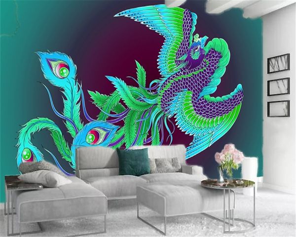 3d bedroom wallpaper beautiful green phoenix custom animal interior decoration silk mural wallpaper
3d bedroom wallpaper beautiful green phoenix custom animal interior decoration silk mural wallpaper