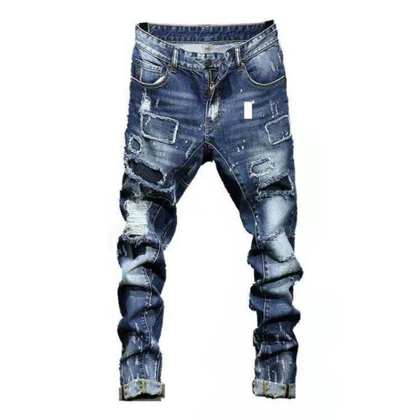 2019 new fashion men ripped holes jeans high street motorcycle biker jeans men hip hop slim blue pants o8r2
2019 new fashion men ripped holes jeans high street motorcycle biker jeans men hip hop slim blue pants o8r2