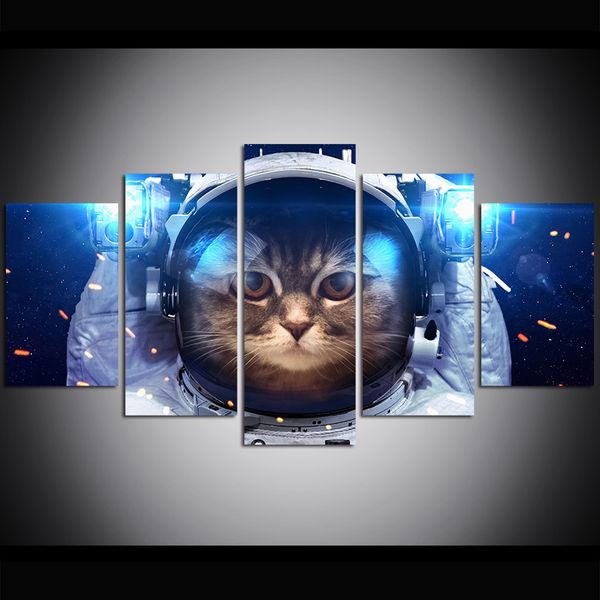 5 piece large size canvas wall art space space cats print oil painting wall art pictures for living room paintings wall decor
5 piece large size canvas wall art space space cats print oil painting wall art pictures for living room paintings wall decor