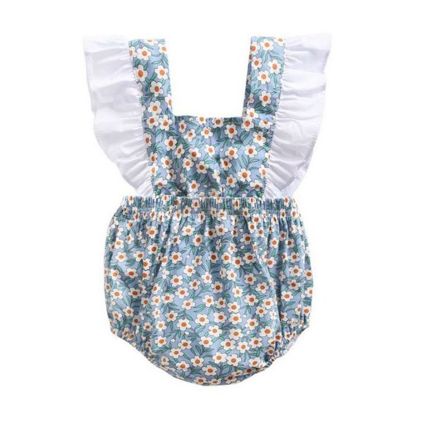 2020 summer newborn baby girls clothes ruffled floral printed sleeveless backless romper fashion baby clothes, Blue
2020 summer newborn baby girls clothes ruffled floral printed sleeveless backless romper fashion baby clothes, Blue