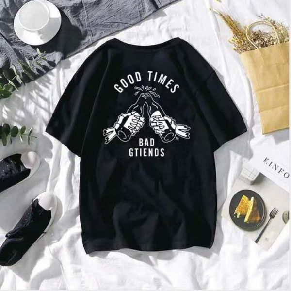 good time bad friends t-shirt men's summer style outfit aesthetic tumblr graphic tees grunge quotes white tee, White;black
good time bad friends t-shirt men's summer style outfit aesthetic tumblr graphic tees grunge quotes white tee, White;black