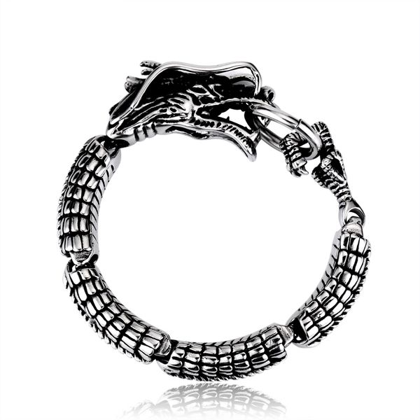 stainless steel dragon bracelet bangle punk biker rock animal for man 316 stainless steel man's high quality, Black
stainless steel dragon bracelet bangle punk biker rock animal for man 316 stainless steel man's high quality, Black