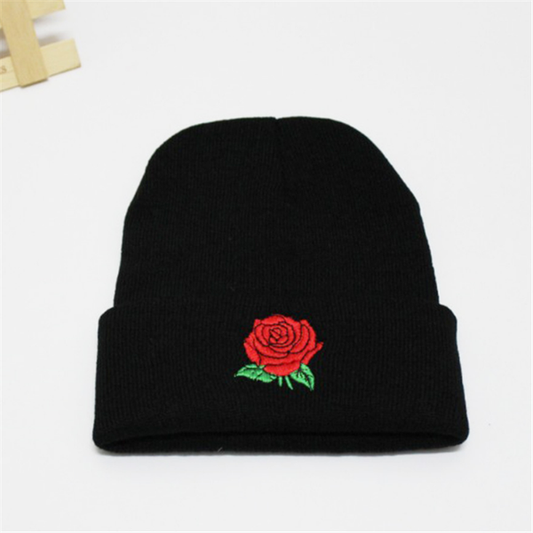 autumn and winter warm pile hat ski hat woman's embroidery rose wool knit, Blue;gray
autumn and winter warm pile hat ski hat woman's embroidery rose wool knit, Blue;gray