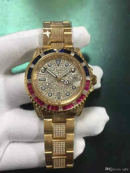 2018 new date of the week star diamond 18k gold two-color splicer men's automatic watch, Slivery;brown
2018 new date of the week star diamond 18k gold two-color splicer men's automatic watch, Slivery;brown