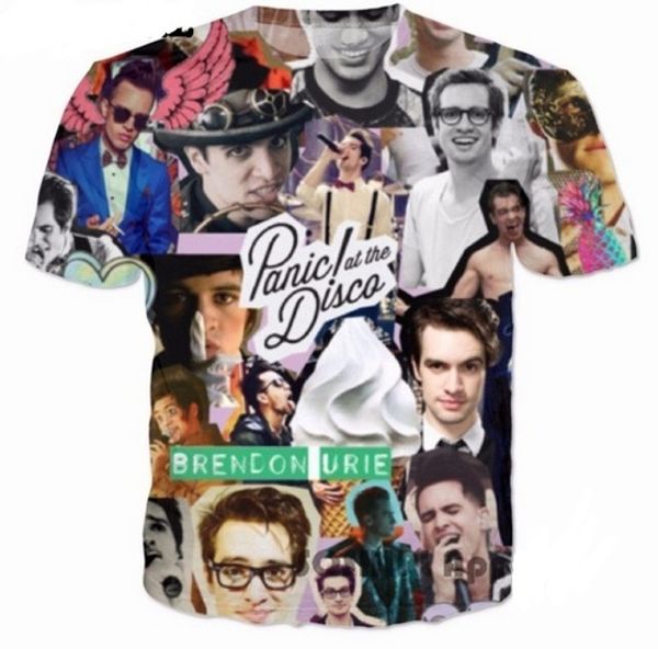 fashion clothing 3d print panic at the disco chemises de mode d'été style t shirt womens/mens casual t shirt, White;black
fashion clothing 3d print panic at the disco chemises de mode d'été style t shirt womens/mens casual t shirt, White;black