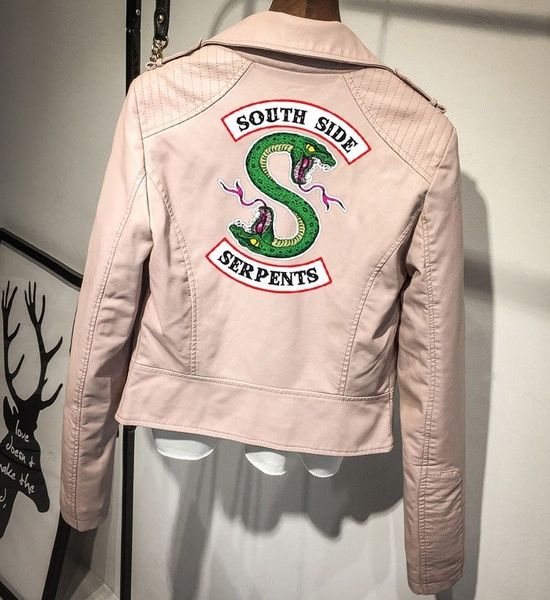 Southside Riverdale PU Leather Jackets Serpents Women Riverdale Streetwear Leather Brand south side serpents outwear, Black;brown
Southside Riverdale PU Leather Jackets Serpents Women Riverdale Streetwear Leather Brand south side serpents outwear, Black;brown