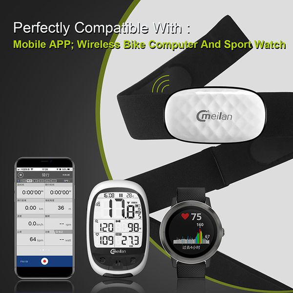 meilan c5 heart rate monitor fitness tracker bt/ant+ cordless for sports bike computer phone
meilan c5 heart rate monitor fitness tracker bt/ant+ cordless for sports bike computer phone
