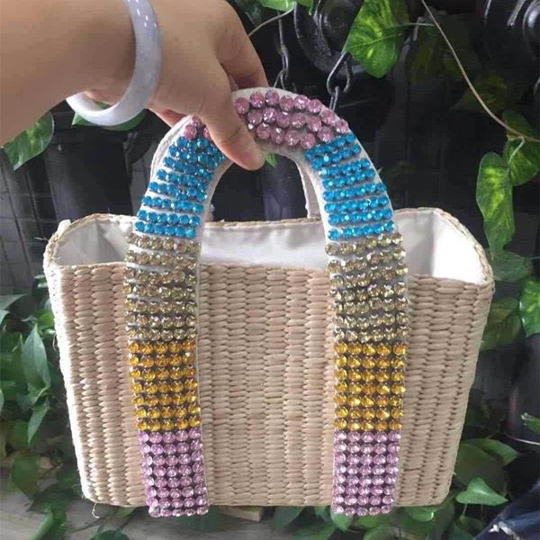 новая алмазная соломенная сумка ручной работы водяная дрель бисером женские сумки соломенная плетеная корзина сумки для женщин
новая алмазная соломенная сумка ручной работы водяная дрель бисером женские сумки соломенная плетеная корзина сумки для женщин