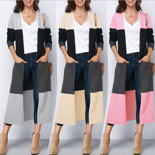 hirigin harajuku jackets women slim long coat patchwork jacket overcoat outwear casual outwear female 2018 new, Black;brown
hirigin harajuku jackets women slim long coat patchwork jacket overcoat outwear casual outwear female 2018 new, Black;brown