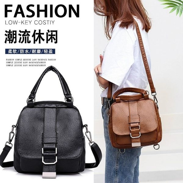 backpack women's bag 2020 new korean version of multi-purpose soft pu leather casual small backpack youth diagonal trend
backpack women's bag 2020 new korean version of multi-purpose soft pu leather casual small backpack youth diagonal trend