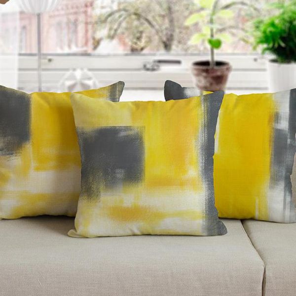 modern simple yellow and gray cushion creative oil painting graffiti abstract personality sofa throw pillows for office chair
modern simple yellow and gray cushion creative oil painting graffiti abstract personality sofa throw pillows for office chair