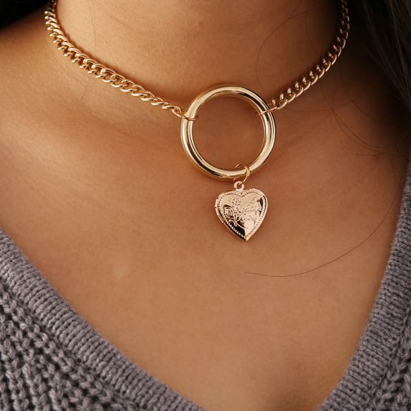 big chain necklace women fashion jewelry short gold heart necklaces lady creative clavicle chains necklace girls jewellery, Golden;silver
big chain necklace women fashion jewelry short gold heart necklaces lady creative clavicle chains necklace girls jewellery, Golden;silver