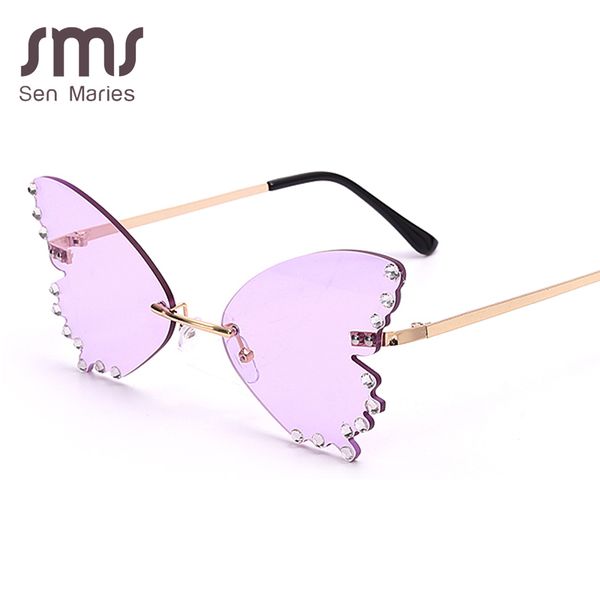 fashion butterfly diamond sunglasses women 2020 new rimless sun glasses oversized steampunk eyeglasses vintage eyewear uv400 men, Blue
fashion butterfly diamond sunglasses women 2020 new rimless sun glasses oversized steampunk eyeglasses vintage eyewear uv400 men, Blue