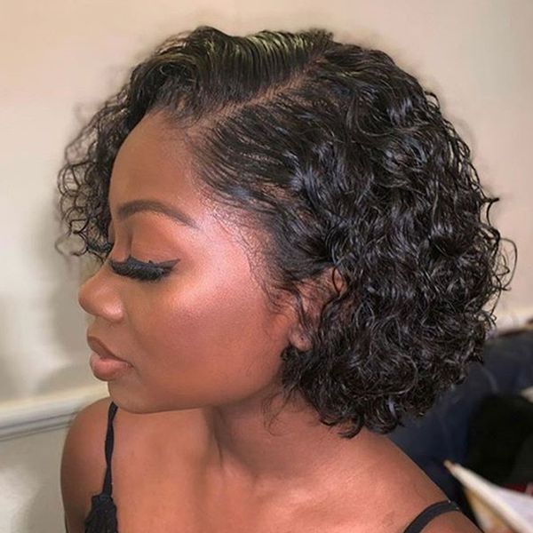 pixie cut lace wig blunt cut 4x4 bob lace closure wigs short human hair wigs curly front human hair dolago, Black;brown
pixie cut lace wig blunt cut 4x4 bob lace closure wigs short human hair wigs curly front human hair dolago, Black;brown