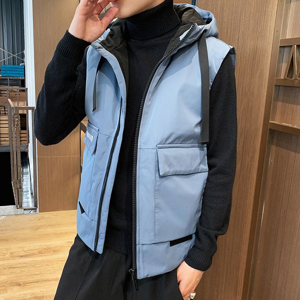 autumn and winter new style men waistcoat workwear thick cotton vest loose-fit male winter coat, Black
autumn and winter new style men waistcoat workwear thick cotton vest loose-fit male winter coat, Black