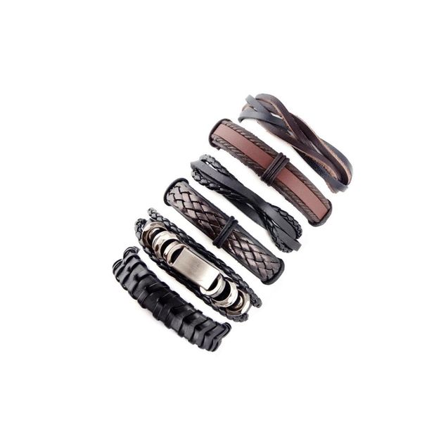 new simple vintage braided leather bracelet hand strap leather pu bracelet multilayer set, Golden;silver
new simple vintage braided leather bracelet hand strap leather pu bracelet multilayer set, Golden;silver