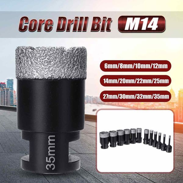 6-35mm professional diamond drilling bits hole saw tile drill core bits porcelain marble m14 thread dia for angle grinder
6-35mm professional diamond drilling bits hole saw tile drill core bits porcelain marble m14 thread dia for angle grinder