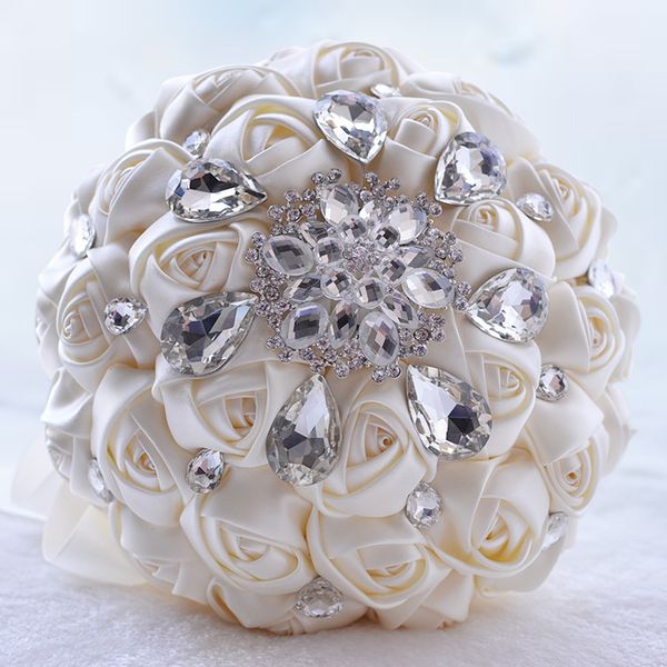 2019 bling bling crystal adorned artificial satin rose bridal bouquets flowers crystal brooch handholds customized bouquet
2019 bling bling crystal adorned artificial satin rose bridal bouquets flowers crystal brooch handholds customized bouquet