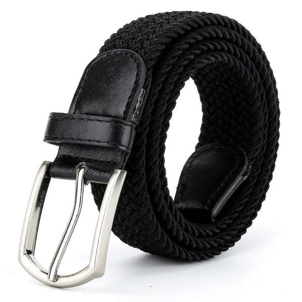 colors men women casual knitted pin buckle belt woven canvas elastic stretch belts plain webbing 2020 fashion, Black;brown
colors men women casual knitted pin buckle belt woven canvas elastic stretch belts plain webbing 2020 fashion, Black;brown