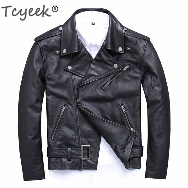 tcyeek real leather jacket men clothes 2019 streetwear mens moto & biker sheepskin coat slim fit 5xl genuine leather coats15616, Black
tcyeek real leather jacket men clothes 2019 streetwear mens moto & biker sheepskin coat slim fit 5xl genuine leather coats15616, Black