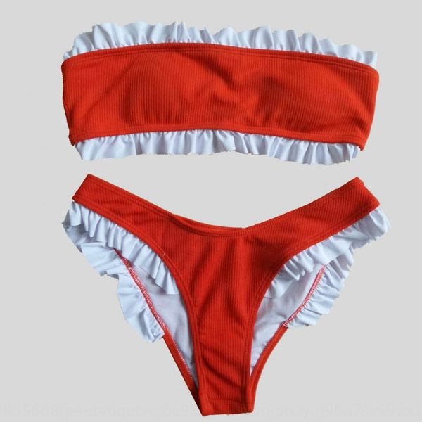 high fork candy swimsuit bikini bikini split swimsuit female wooden ear small bra large quantity, White;black
high fork candy swimsuit bikini bikini split swimsuit female wooden ear small bra large quantity, White;black
