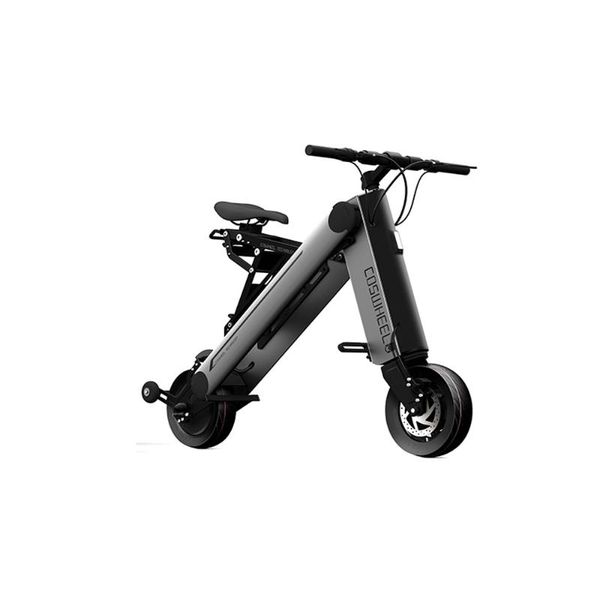 coswheel a-one pro 8inch 40km foldable electric scooter portable mobility scooter adults electric bicycle, Silver;blue