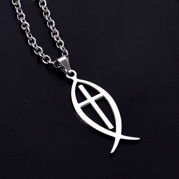 cute fish stainless steel choker gifts 2019 elegant round necklace sliver chain women man new fashion pendant jewelry, Silver
cute fish stainless steel choker gifts 2019 elegant round necklace sliver chain women man new fashion pendant jewelry, Silver