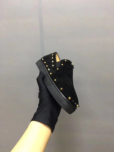 fashion designer mens womens junior designer red bottom loafers lowsneakers shoes spikes glitter leather uxury sports with box eu 35-46, Black
fashion designer mens womens junior designer red bottom loafers lowsneakers shoes spikes glitter leather uxury sports with box eu 35-46, Black